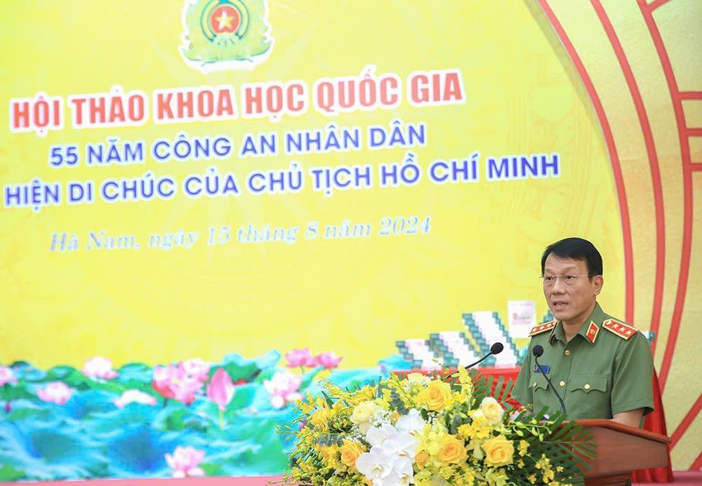 Bộ trưởng Lương Tam Quang phát biểu tại Hội thảo.