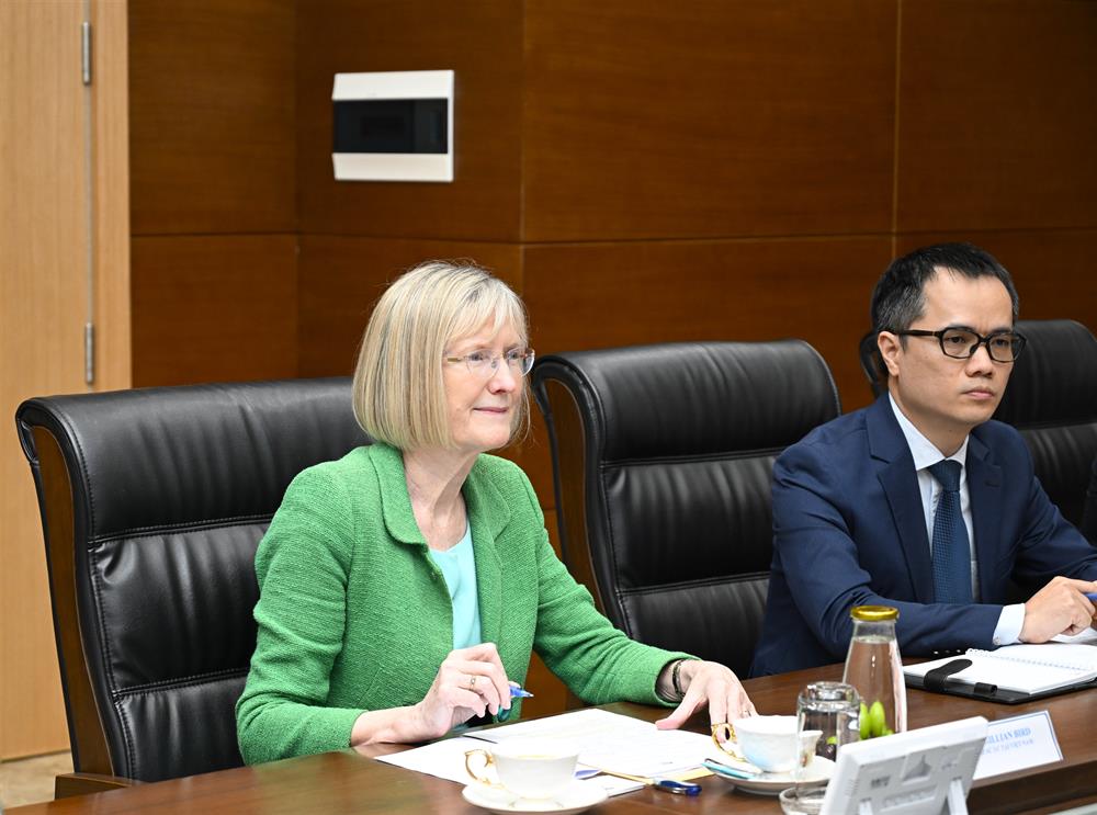 Đại sứ Gillian Bird tại buổi tiếp.