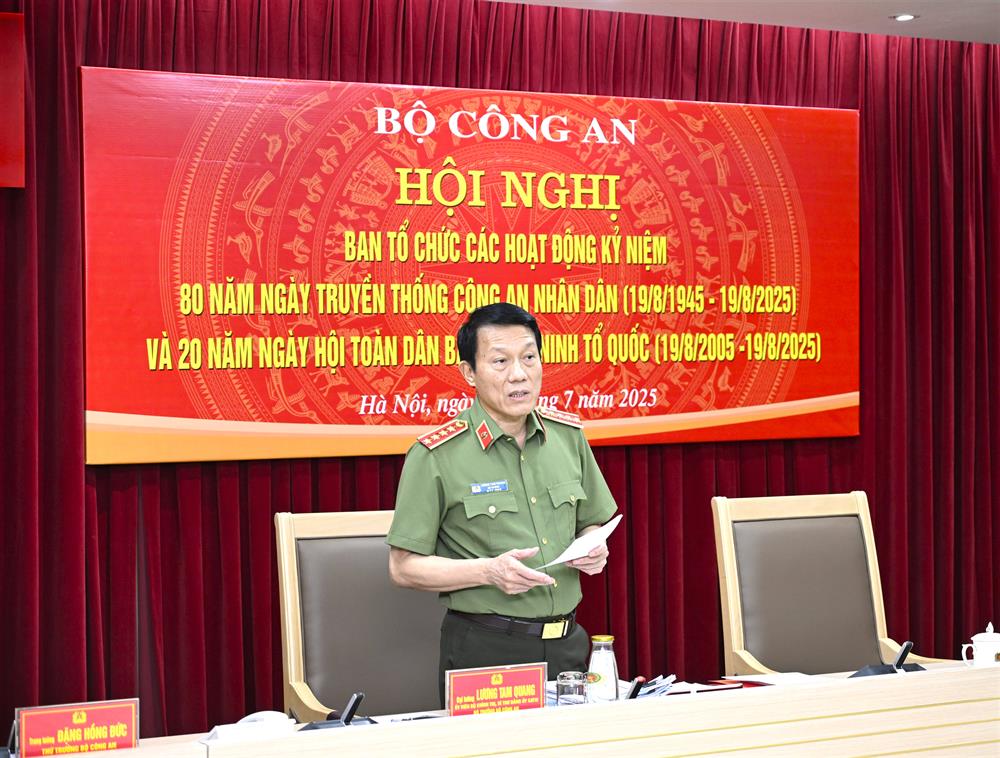 Bộ trưởng Lương Tam Quang phát biểu tại Hội nghị.