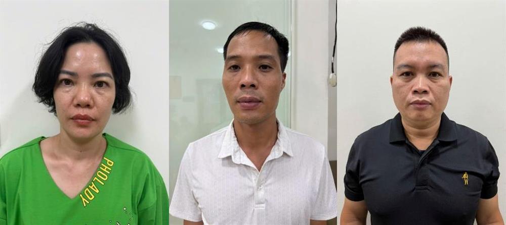 Các đối tượng bị tạm giữ.