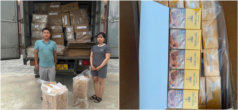 Các đối tượng và tang vật vụ án.