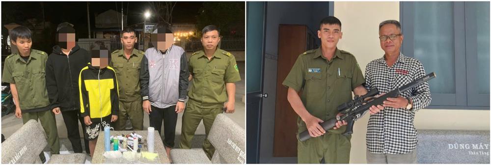 Tham gia bắt, xử lý đối tượng tàng trữ, sử dụng pháo nổ, phụ kiện nổ trái phép và vận động người dân tự giao nộp vũ khí.