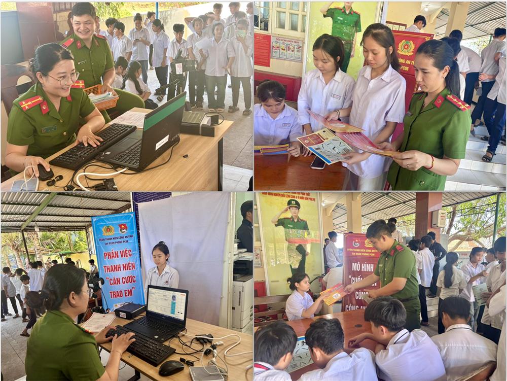 Phần việc thanh niên “Căn cước trao em” cùng nhiều hoạt động thiết thực tại xã Tiến Thành.