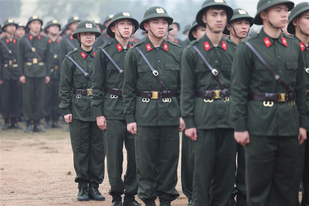 Các chiến sĩ mới tham gia khóa huấn luyện tại Trung tâm huấn luyện, bồi dưỡng nghiệp vụ và giáo dục nghề nghiệp số 1.