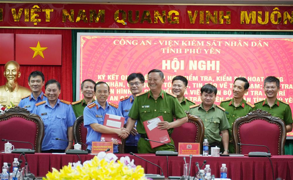 Công an tỉnh Phú Yên và Viện Kiểm sát nhân dân tỉnh đã tổ chức ký kết Quy chế phối hợp.