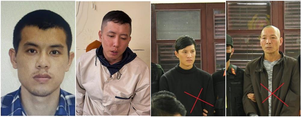 Từ trái qua: Đối tượng Phạm Trung Hòa (đối tượng cầm đầu); Nguyễn Thanh Phương; Phạm Lê Tuấn Anh; Đinh Hồng Thuấn