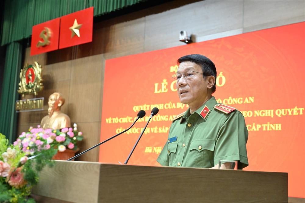 Bộ trưởng Lương Tam Quang phát biểu tại buổi Lễ.