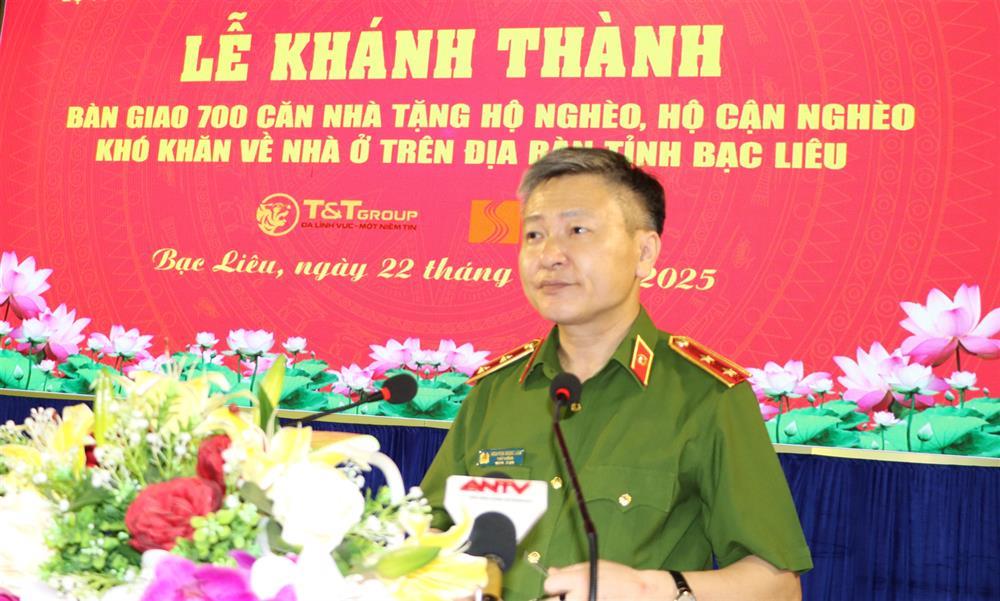 Thứ trưởng Nguyễn Ngọc Lâm phát biểu tại lễ khánh thành.