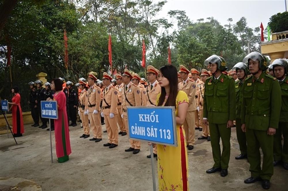 Các lực lượng tham gia Lễ gia quân.