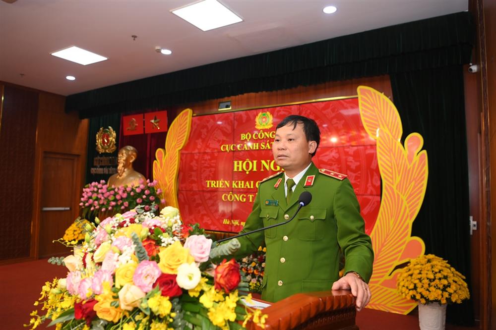 Trung tướng Trần Ngọc Hà, Cục trưởng Cục Cảnh sat hình sự Bộ Công an chủ trì Hội nghị.