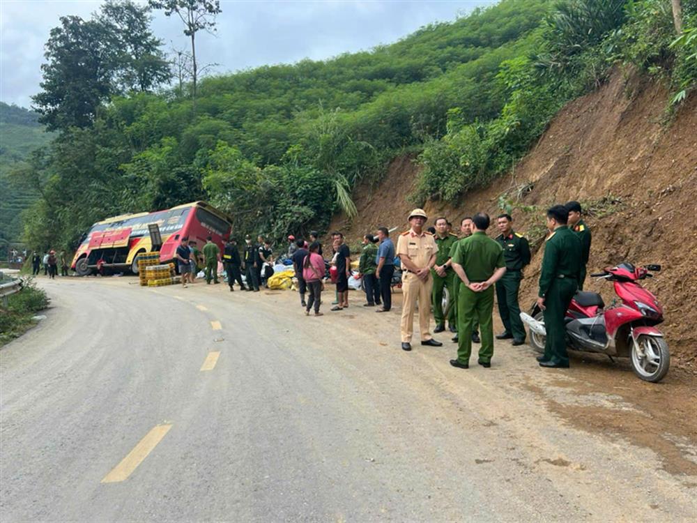 Hiện trường vụ tai nạn.