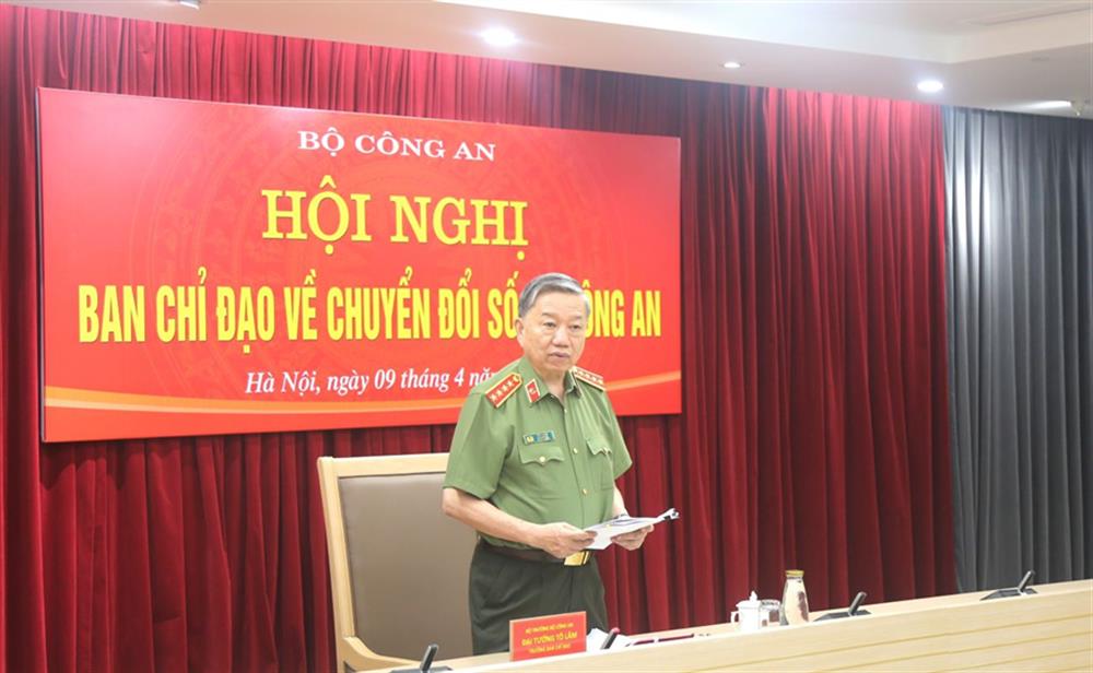 Đồng chí Bộ trưởng Tô Lâm phát biểu khai mạc Hội nghị.