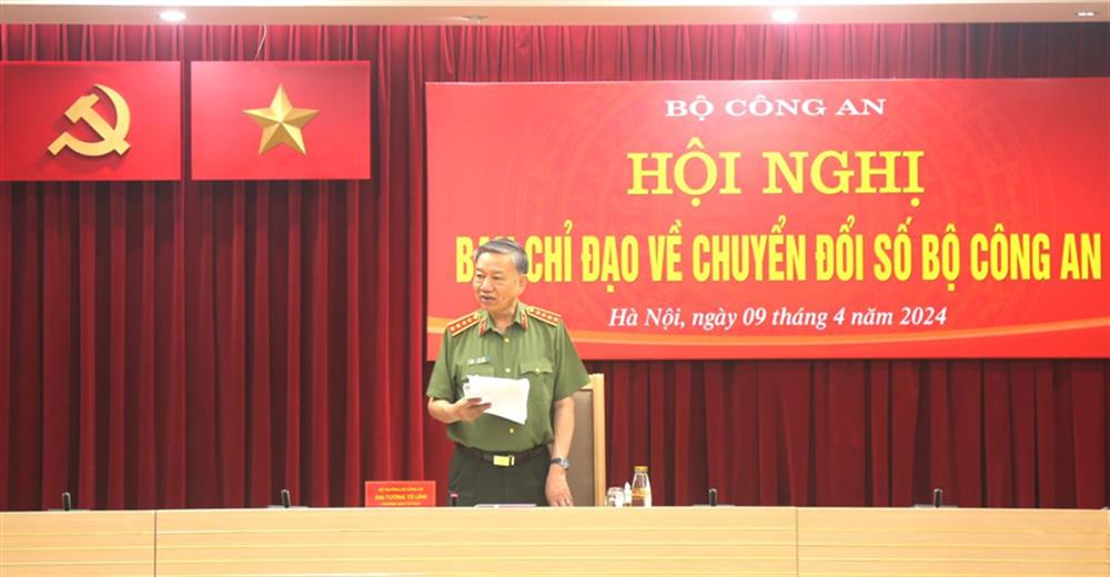 Đồng chí Bộ trưởng Tô Lâm phát biểu kết luận tại Hội nghị.