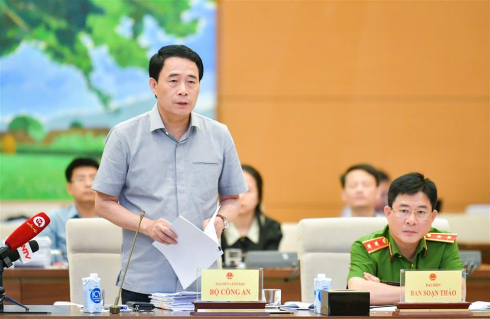 Thứ trưởng Lê Quốc Hùng phát biểu tại phiên họp.