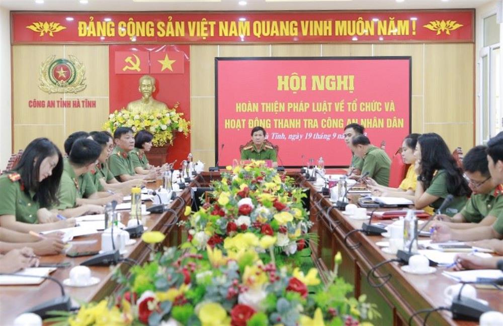 Hội thảo trực tuyến 'Hoàn thiện pháp luật về tổ chức và hoạt động thanh tra CAND” ngày 19/9/2023. 