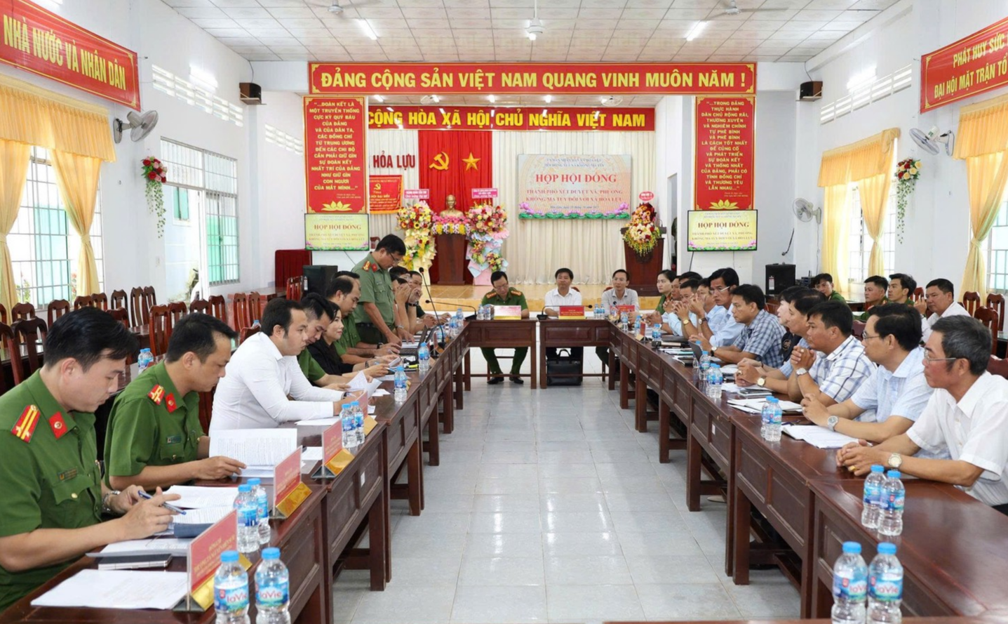 Hội đồng thẩm định xã Hỏa Lựu không ma túy năm 2025.jpg