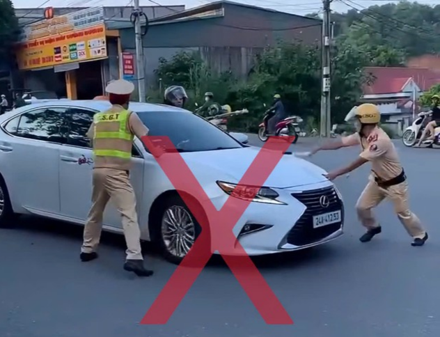 4. Hành vi vi phạm pháp luật của Lê Kim Anh (Ảnh cắt từ clip vi phạm).jpg