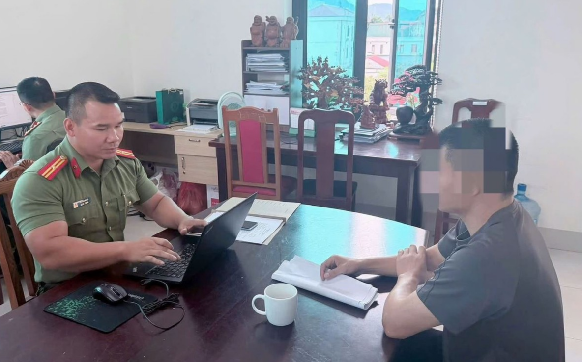 Công an xã Tam Đảo xử phạt trường hợp xúc phạm danh dự cá nhân trên mạng xã hội.jpg