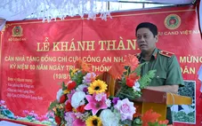 Bàn giao nhà tặng cựu Công an nhân dân tại xã Vũ Lăng, tỉnh Lạng Sơn