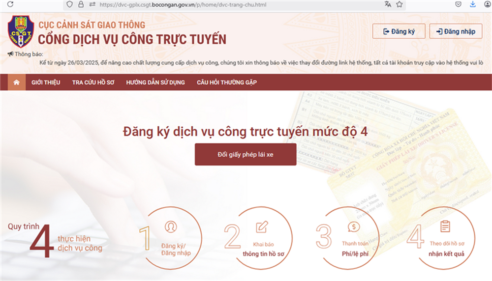 Th ng B o Chuy n i Trang Th ng Tin i n T Cung C p D ch V C ng C p 