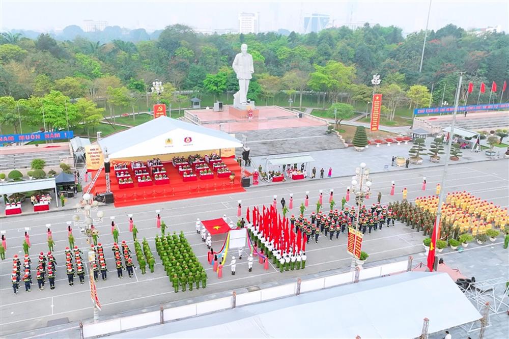 Toàn cảnh Lễ khai mạc.