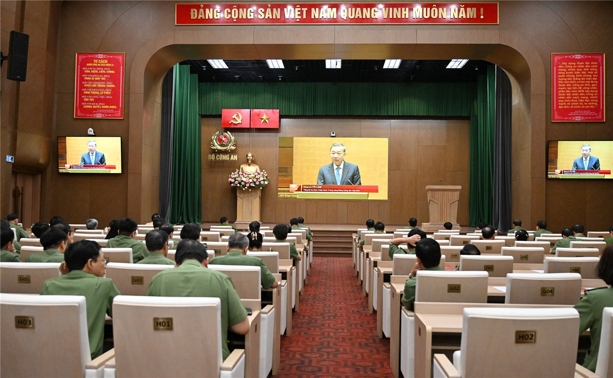 Tổng Bí thư Tô Lâm phát biểu tại Hội nghị.