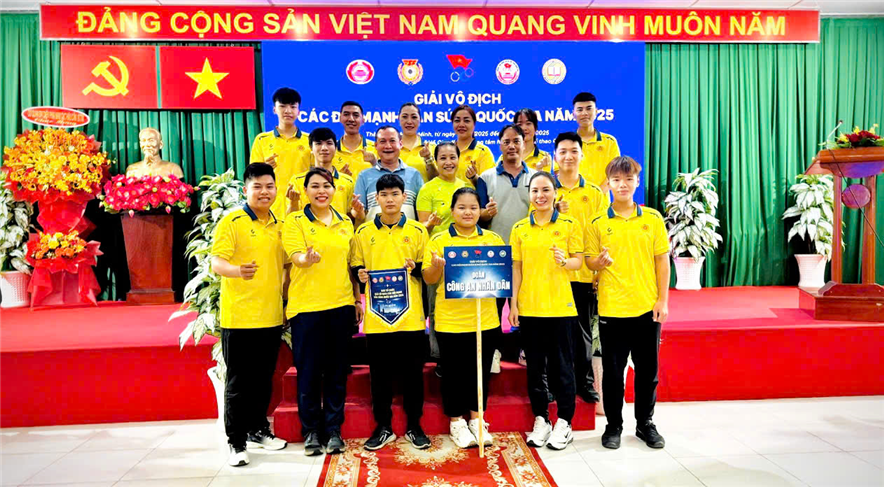 Đội tuyển Bắn súng Công an nhân dân tham dự giải.
