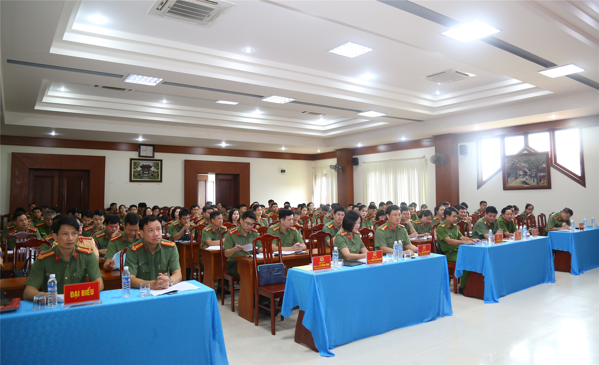 Toàn cảnh Lễ khai giảng lớp tập huấn.