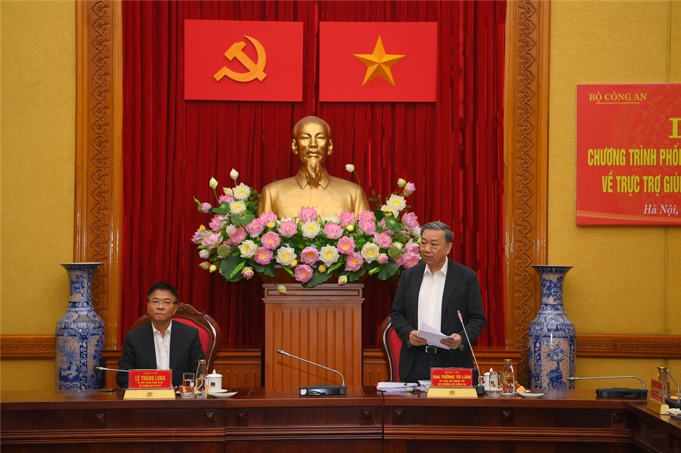Bộ trưởng Tô Lâm phát biểu tại buổi Lễ.