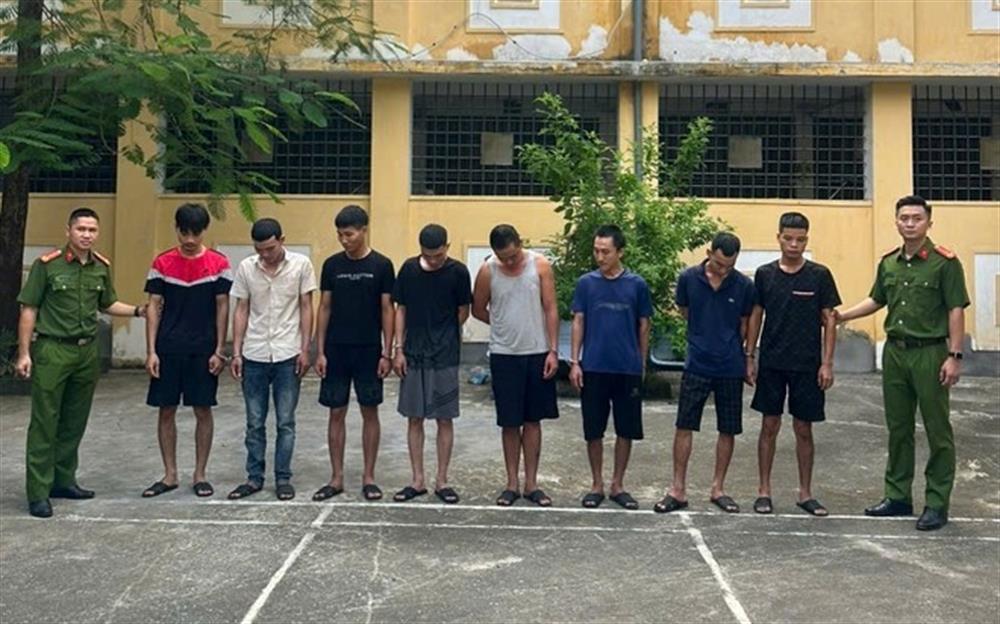 Các đối tượng bị bắt giữ.