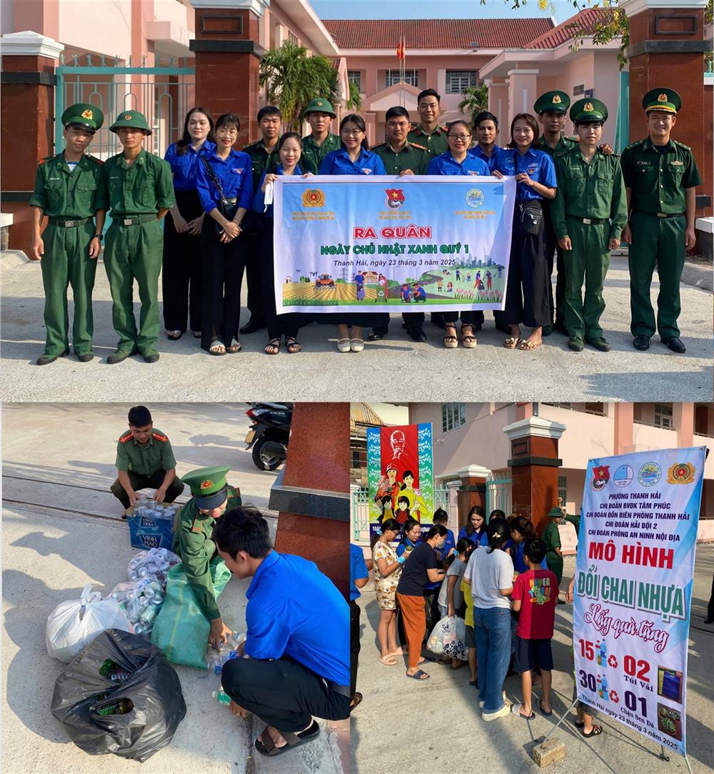 Chi đoàn Phòng Phòng An ninh đối nội phối hợp với Đoàn phường Thanh Hải, Đồn Biên Phòng Thanh Hải, Hải Đội 2 và Chi đoàn Bệnh viện Tâm Phúc triển khai mô hình đổi chai nhựa lấy quà tặng, đồng thời phát các túi vải đi chợ nhằm giảm rác thải nhựa ra môi trường. Hoạt động đã mang lại hình ảnh đẹp, nâng cao ý thức bảo vệ môi trường cho quần chúng nhân dân, chung tay giảm thiểu rác thải nhựa bảo vệ môi trường.