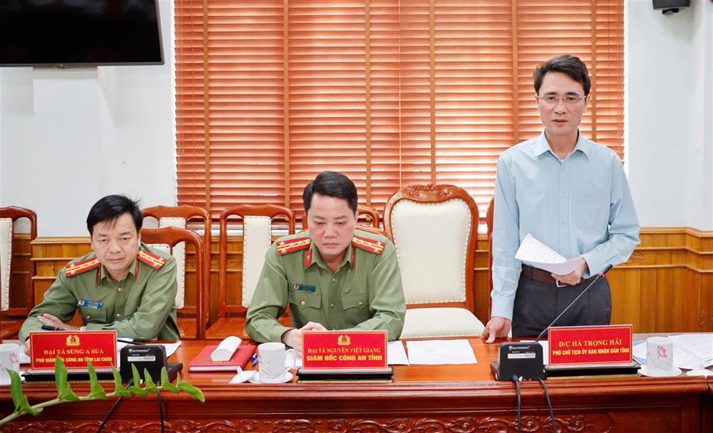 Đồng chí Hà Trọng Hải trân trọng cảm ơn sự hỗ trợ, giúp đỡ của Bộ Công an đối với Nhân dân Lai Châu.