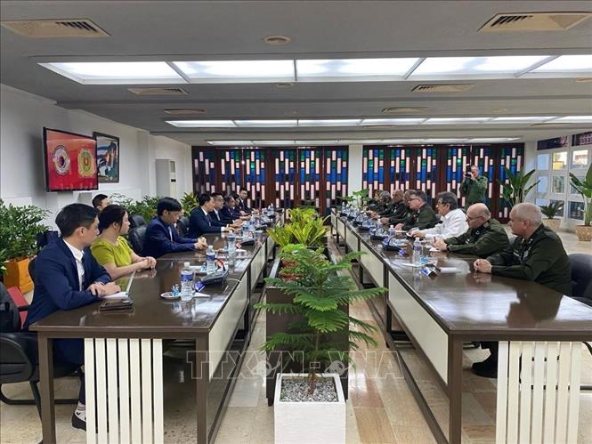 Quang cảnh cuộc hội đàm. Ảnh TTXVN.