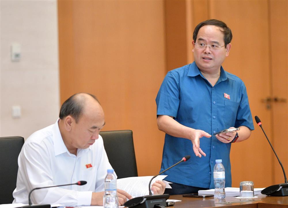 Phó Bí thư Tỉnh uỷ Đồng Nai Quản Minh Cường thảo luận tại phiên họp.