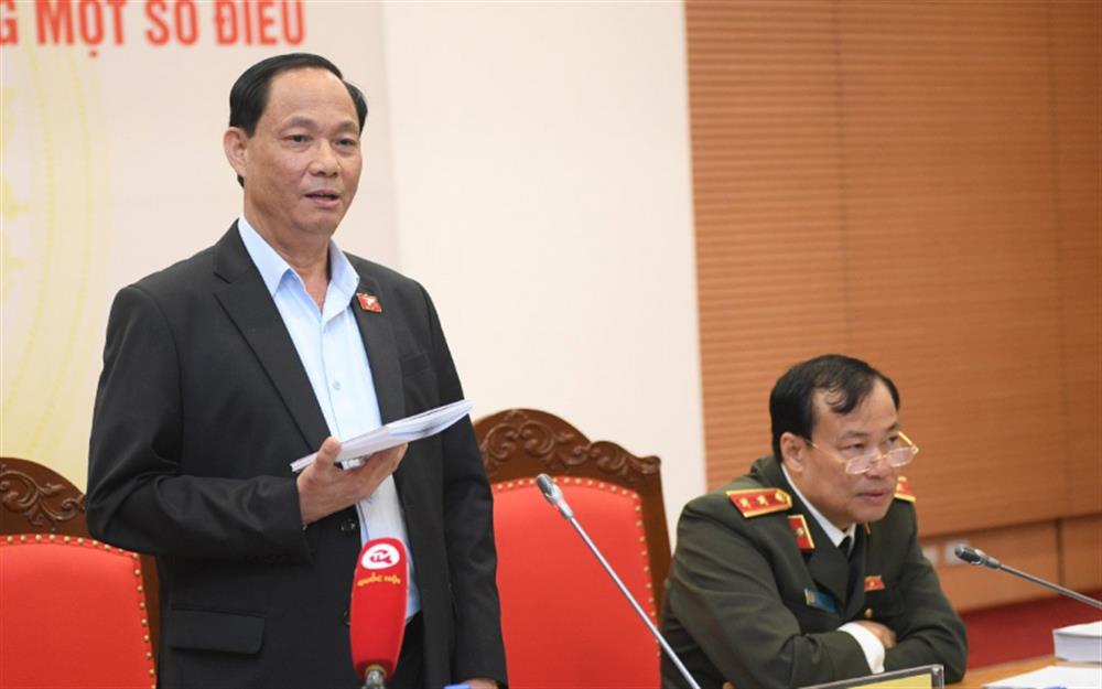 Phó Chủ tịch Quốc hội Trần Quang Phương phát biểu chỉ đạo tại phiên họp.
