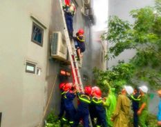 Kịp thời cứu nhiều người thoát nạn khỏi đám cháy nhà ở kết hợp sản xuất, kinh doanh