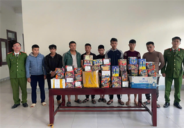Khởi tố 17 đối tượng về hành vi gây rối trật tự công cộng  và buôn bán, tàng trữ hàng cấm