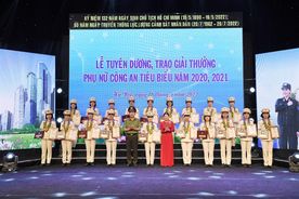 Tuyên dương, trao Giải thưởng Phụ nữ Công an tiêu biểu năm 2020, 2021