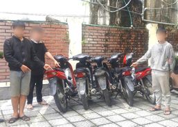 Huế: Bắt nhóm đối tượng chuyên trộm cắp xe máy và tài sản