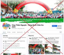 Cảnh báo giả mạo giải chạy thiện nguyện "Nâng bước chân em"