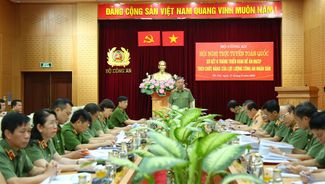 Hội nghị trực tuyến toàn quốc sơ kết 6 tháng triển khai Đề án 06 theo chức năng của lực lượng Công an nhân dân