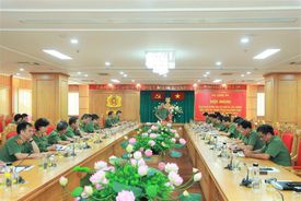Giao ban công tác kế hoạch, tài chính, hậu cần, kỹ thuật Công an nhân dân Quý III/2022
