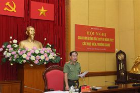 Giao ban công tác quý III năm 2022 các học viện, trường Công an nhân dân