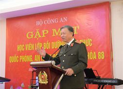 Bộ Công an gặp mặt học viên Lớp bồi dưỡng kiến thức Quốc phòng, An ninh đối tượng 1, Khóa 88