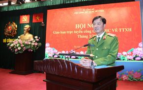 Hội nghị giao ban trực tuyến công tác quản lý hành chính về trật tự xã hội tháng 3/2023