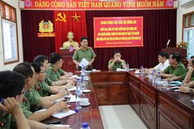 Bộ Công an kiểm tra tiến độ xây dựng nhà ở cho người nghèo tại Nghệ An