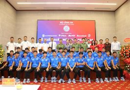 Lễ xuất quân Mùa giải 2023-3024 của Câu lạc bộ bóng đá PVF- Công an nhân dân