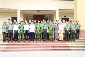 Thứ trưởng Nguyễn Văn Long kiểm tra công tác tại Công an tỉnh Hà Nam