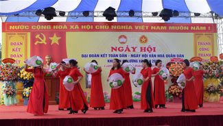 Tưng bừng Ngày hội Đại đoàn kết toàn dân tại khu dân cư Lương Xá, tỉnh Hưng Yên