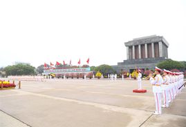 Đảng ủy Công an Trung ương, Bộ Công an vào Lăng viếng Chủ tịch Hồ Chí Minh nhân dịp Tết Nguyên đán Giáp Thìn 2024
